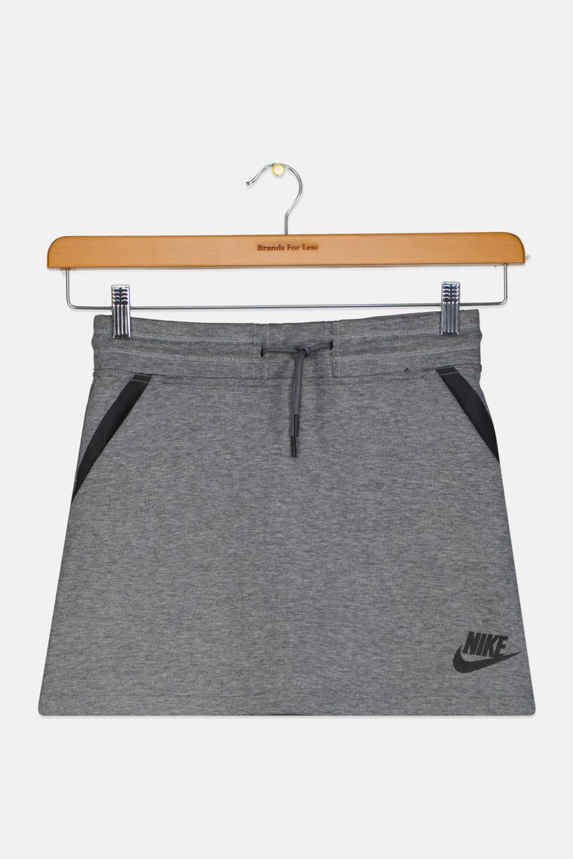 Kids Girls Brand Logo Outdoor Skirts, Grey