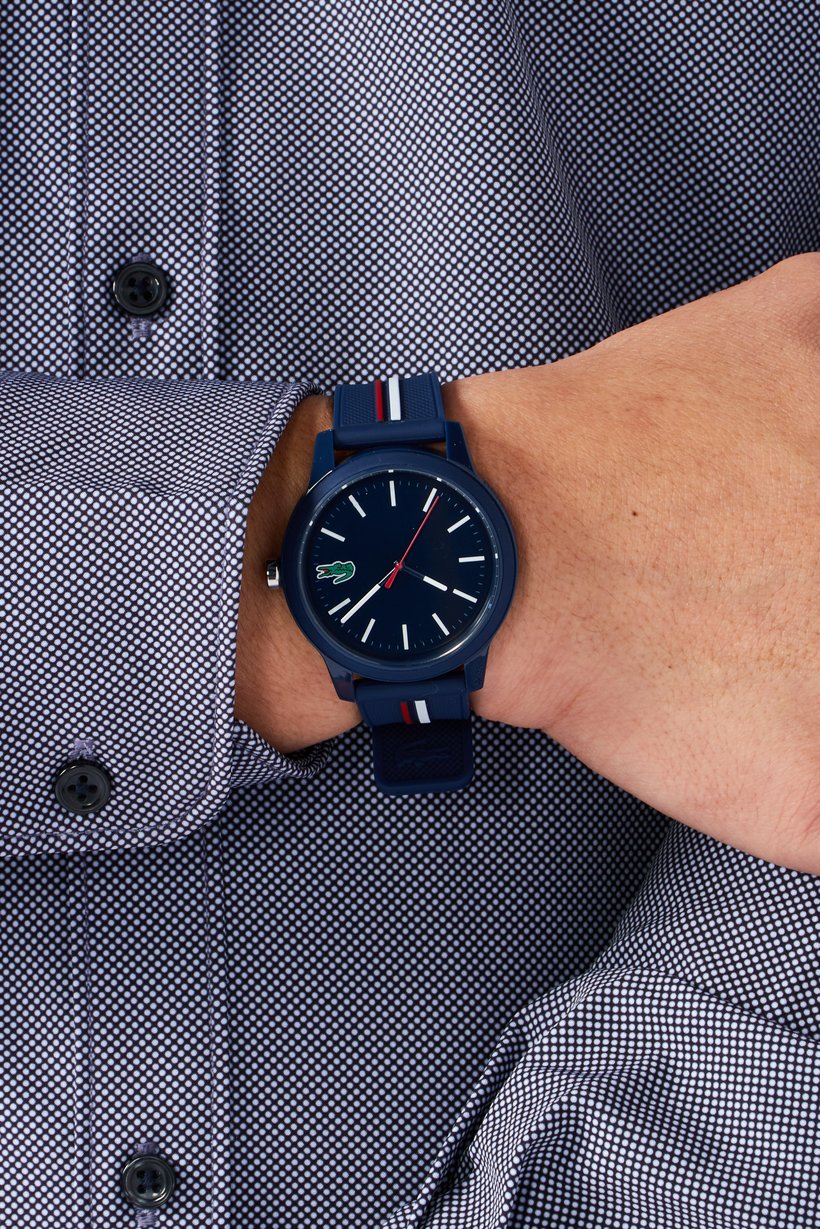 Buy Lacoste Men Lacoste 12,12 2011070 Watch, 42mm, Navy Blue Online ...