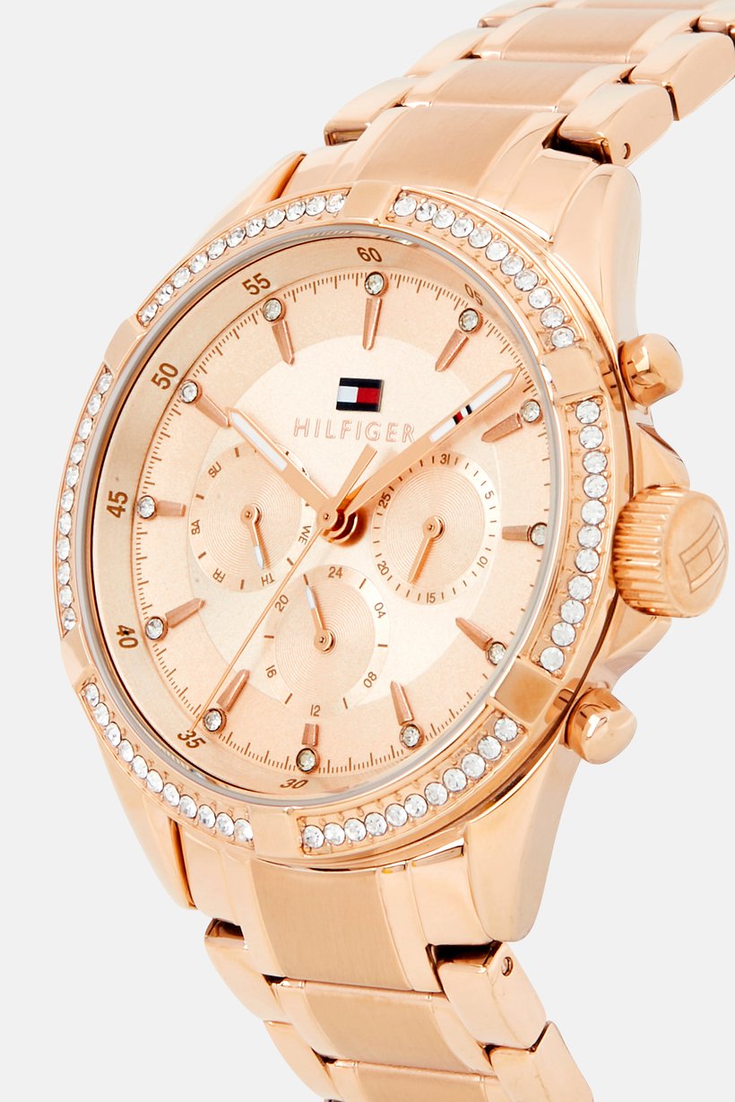 Buy Tommy Hilfiger Women 1782617 Stainless Steel Watch 40 mm, Rose Gold ...