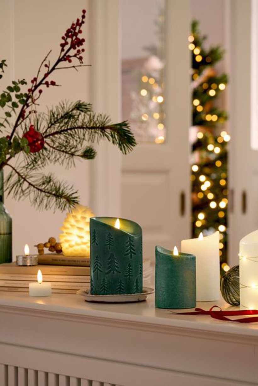 4 Pieces Of  Real Wax Led Tea Lights, White