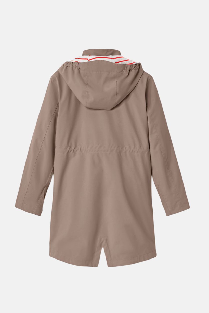 Kids Girl Long Sleeve Hooded Jackets, Light Tan