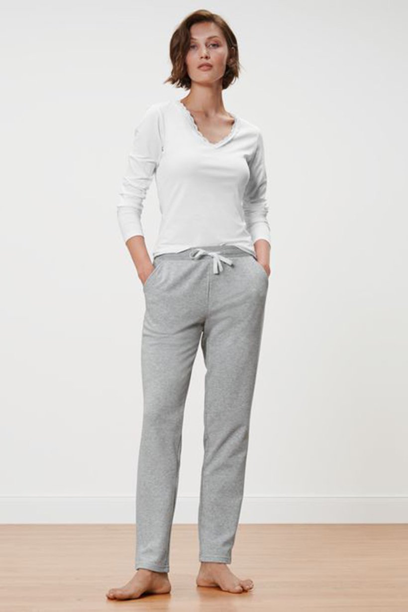 Women Heather Pajama, Grey
