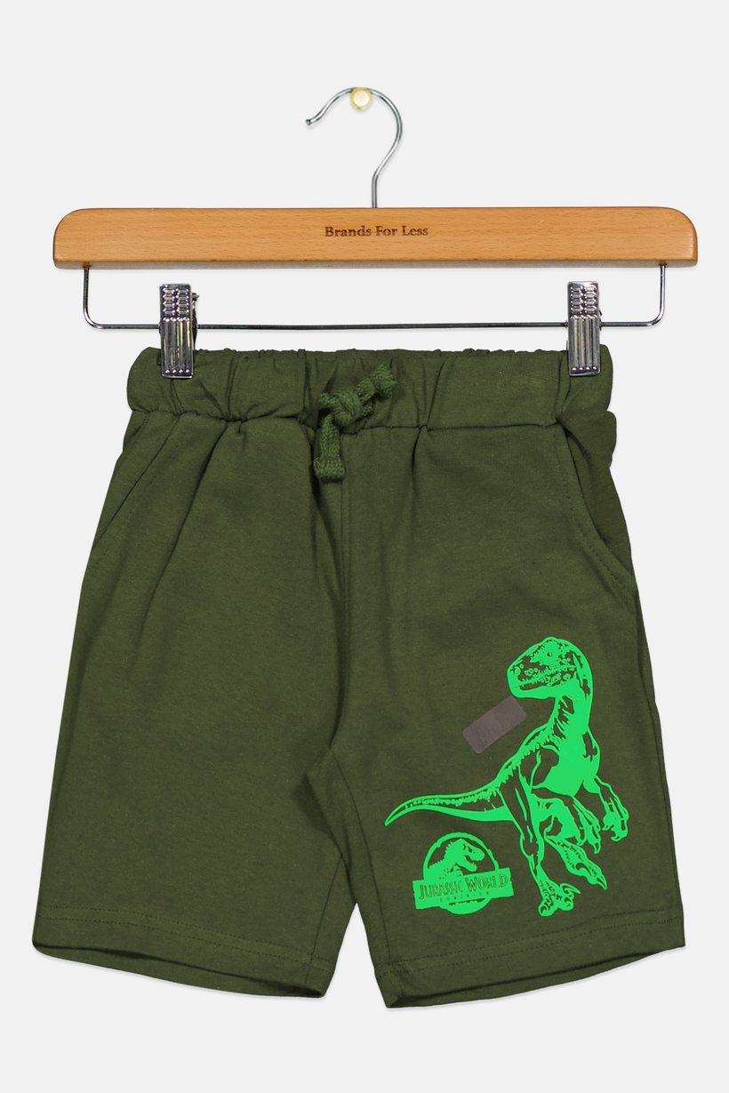 Jurassic World x Sinsay Kids Boy Graphic Print Shorts, Green