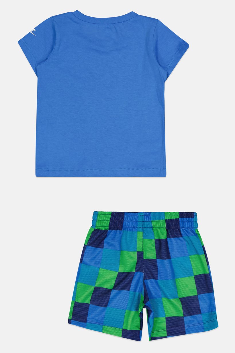 Toddlers Boy 2 Pcs Sportswear Fit Top And Short Set, Blue