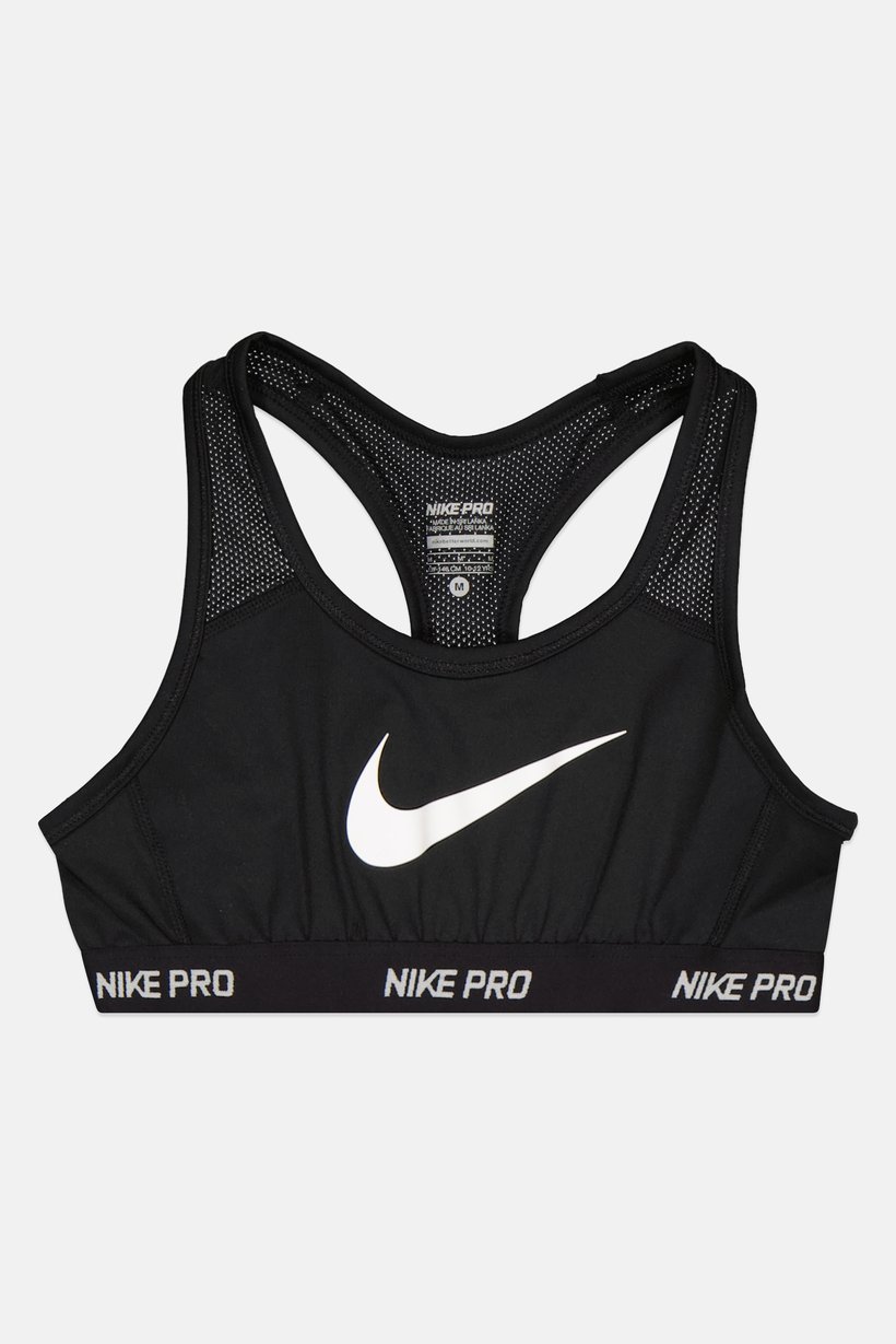 Kids Girl Sportswear Fit Non Padded Training Sports Bra, Black