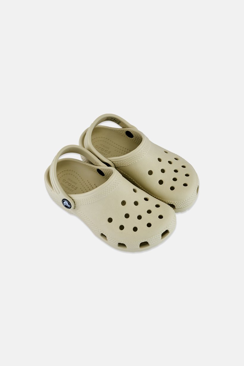 Buy Crocs Kids Boy Sling Back Classic Clogs, Beige Online | Brands For Less