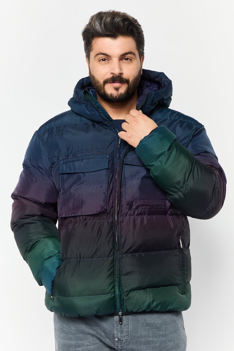 Emporio Armani Men Quilted Puffer Jacket Vest, Multicolor