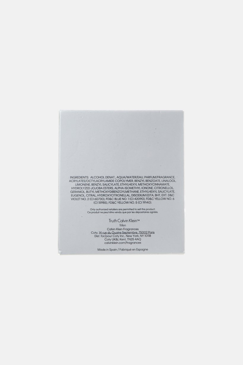 Truth Calvin Klein Eau De Toilette Spray 100 ml