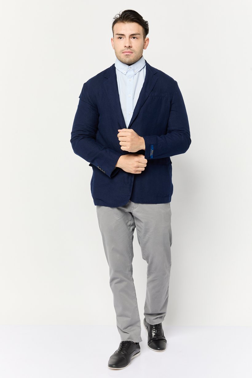 Polo Ralph Lauren Men Modern Fit Solid Casual Blazer, Navy