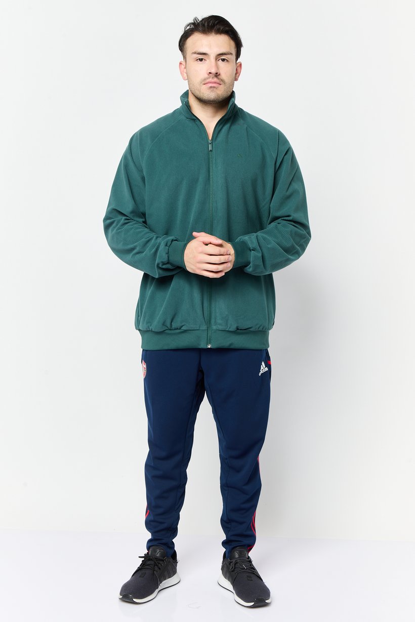 Men Sportswear Fit Long Sleeves Training Jacket, Green