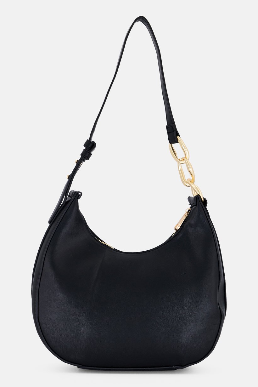 Women Woven Moriz Textured Smooth Hobo, Black