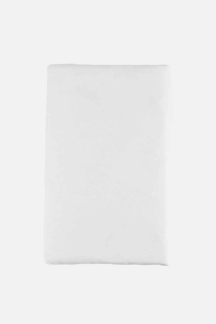 6 Pieces Queen Plain Flat Sheet With Pillow Case Set, White