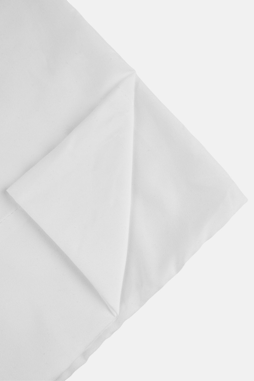 6 Pieces Queen Plain Flat Sheet With Pillow Case Set, White
