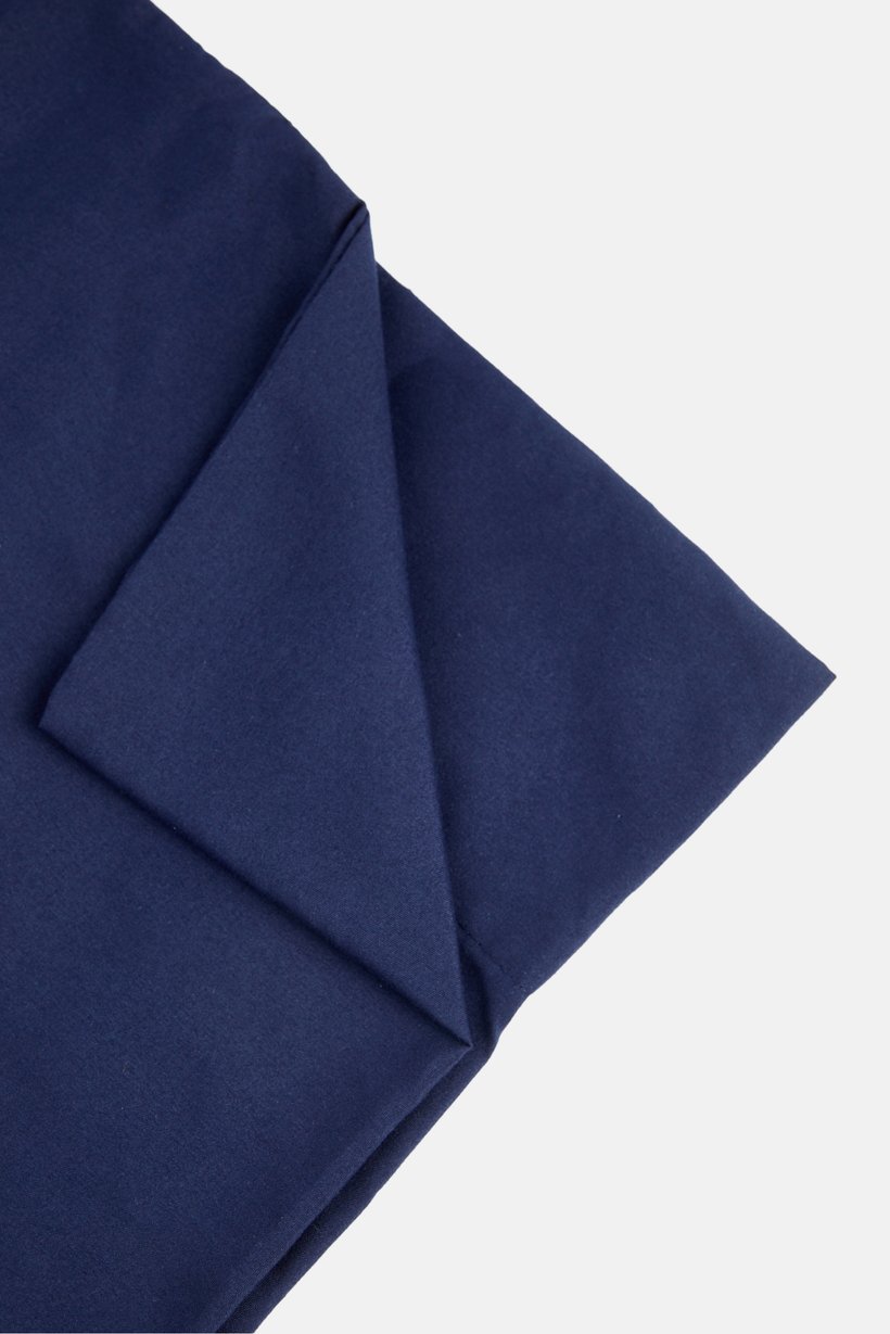 Double 6 Piece Plain Brushed Sheets, Navy