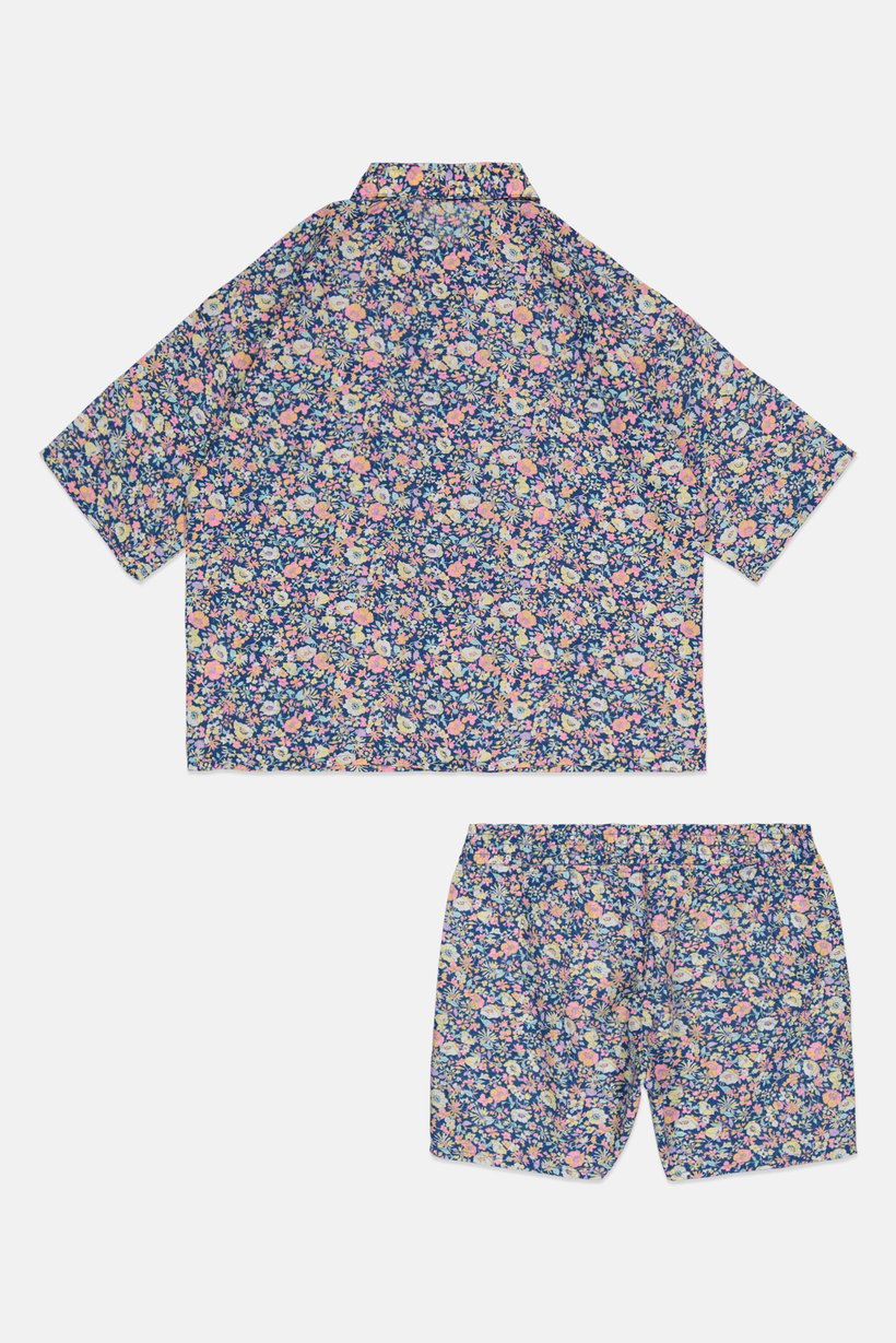 Kids Girl 2 Pieces Floral Print Pajama Set, Multicolor