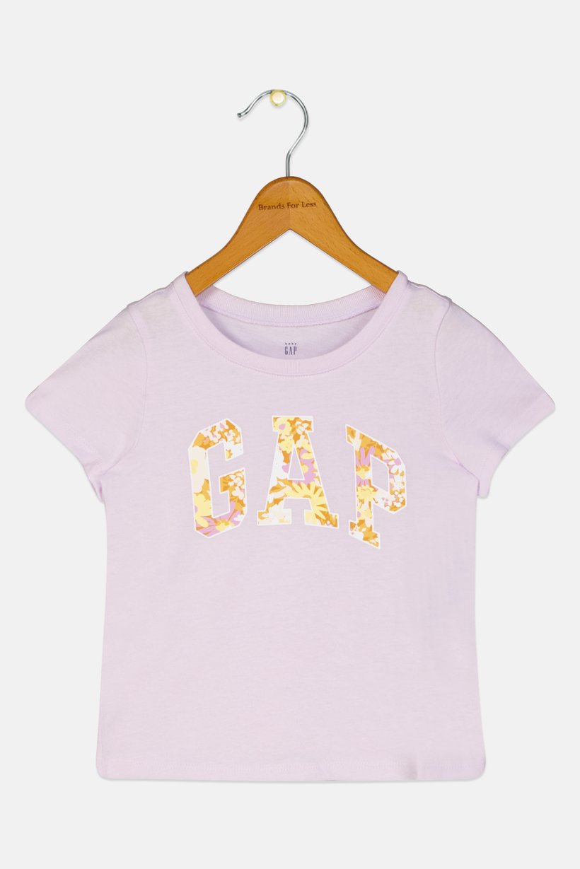 Toddlers Girl Short Sleeves Graphic Print T-Shirt, Lilac