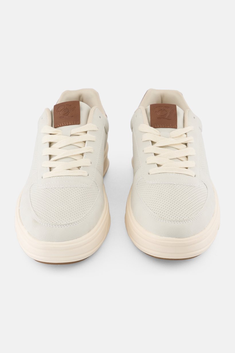 Men Lace Up Casual Shoes, Light Grey