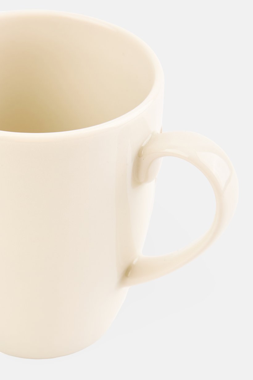 Porcelain Casablanca Coffee Mug 310 ml, Off White