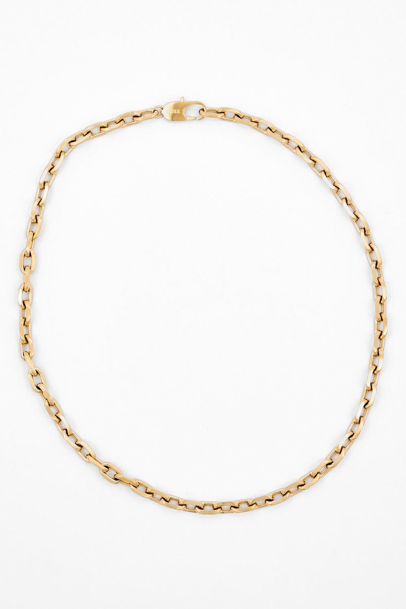 Buy Hugo Boss Boss Men Stainless Steel Chain Necklace, Gold Online ...