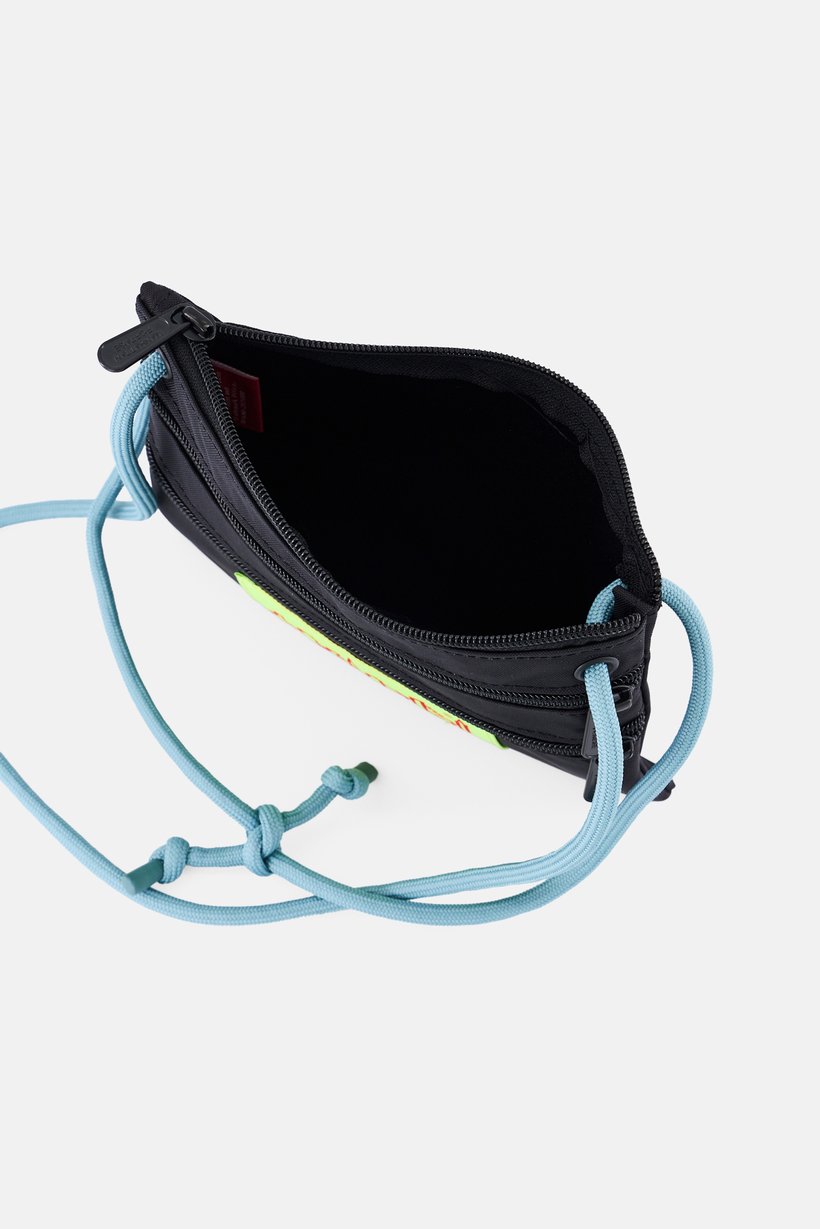 Women Brand Logo Mini Cross Body Bag, Black