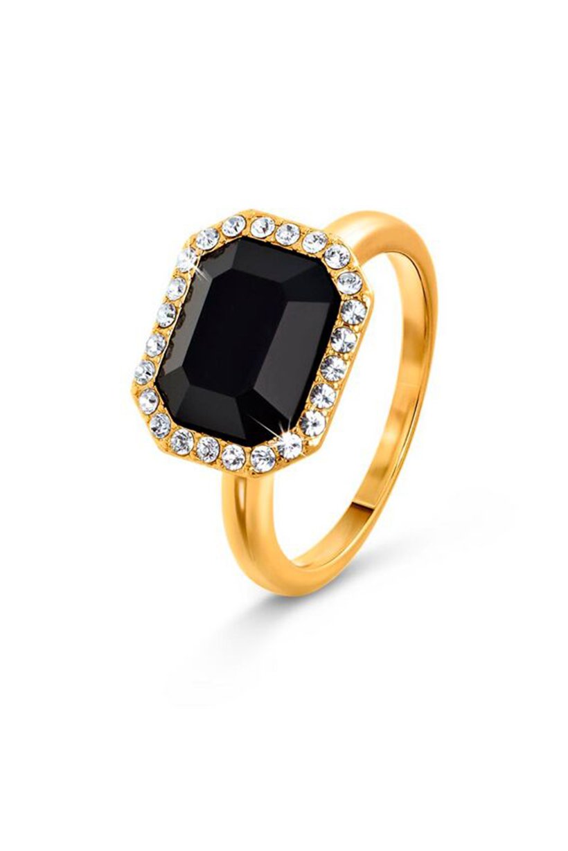 Women Brass Royal Ring, Multicolor