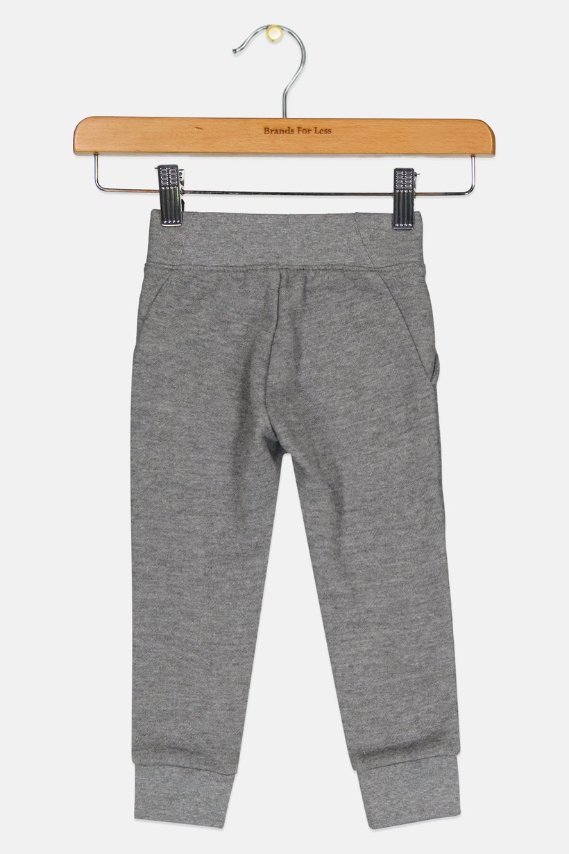 Toddlers Girl Brand Logo Outdoor Sweatpants, Grey
