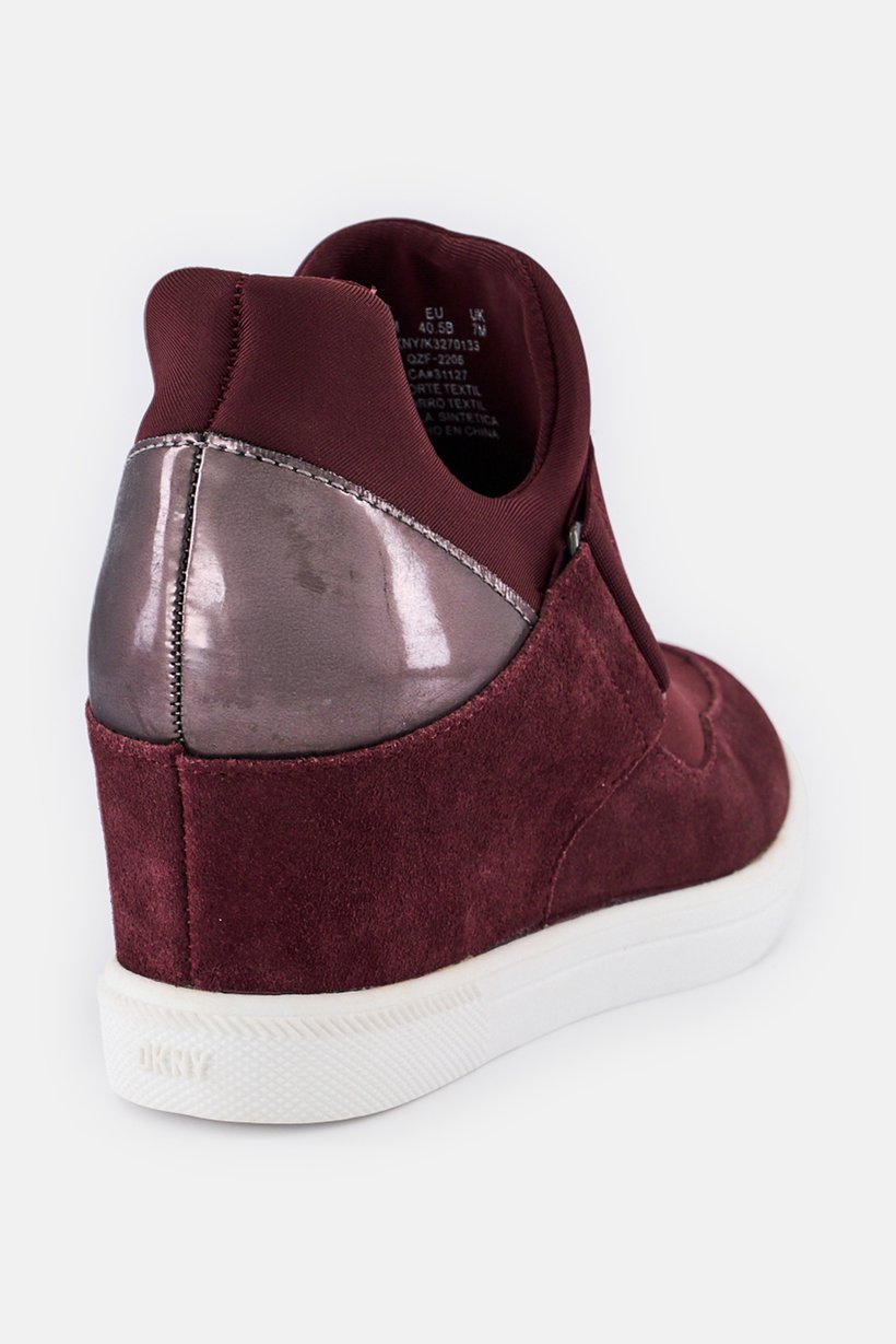 Women Cosmos Slip On Micro Suede Sneakers, Maroon