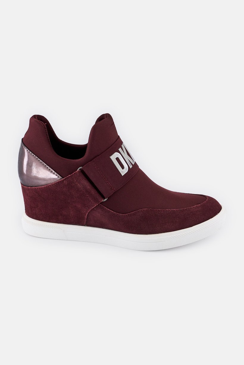 Women Cosmos Slip On Micro Suede Sneakers, Maroon