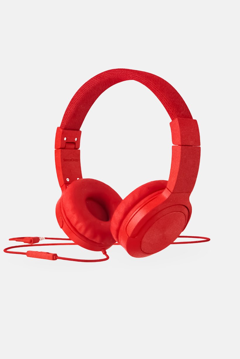 Headphones On-Ear With Microphone Remote Function Good, Red