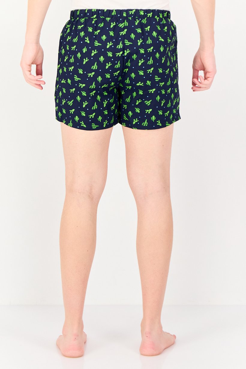 Men 3Pcs  Allover Print Pull On Boxer, Multicolor