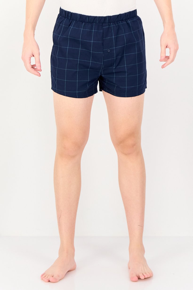 Men 3Pcs  Allover Print Pull On Boxer, Multicolor