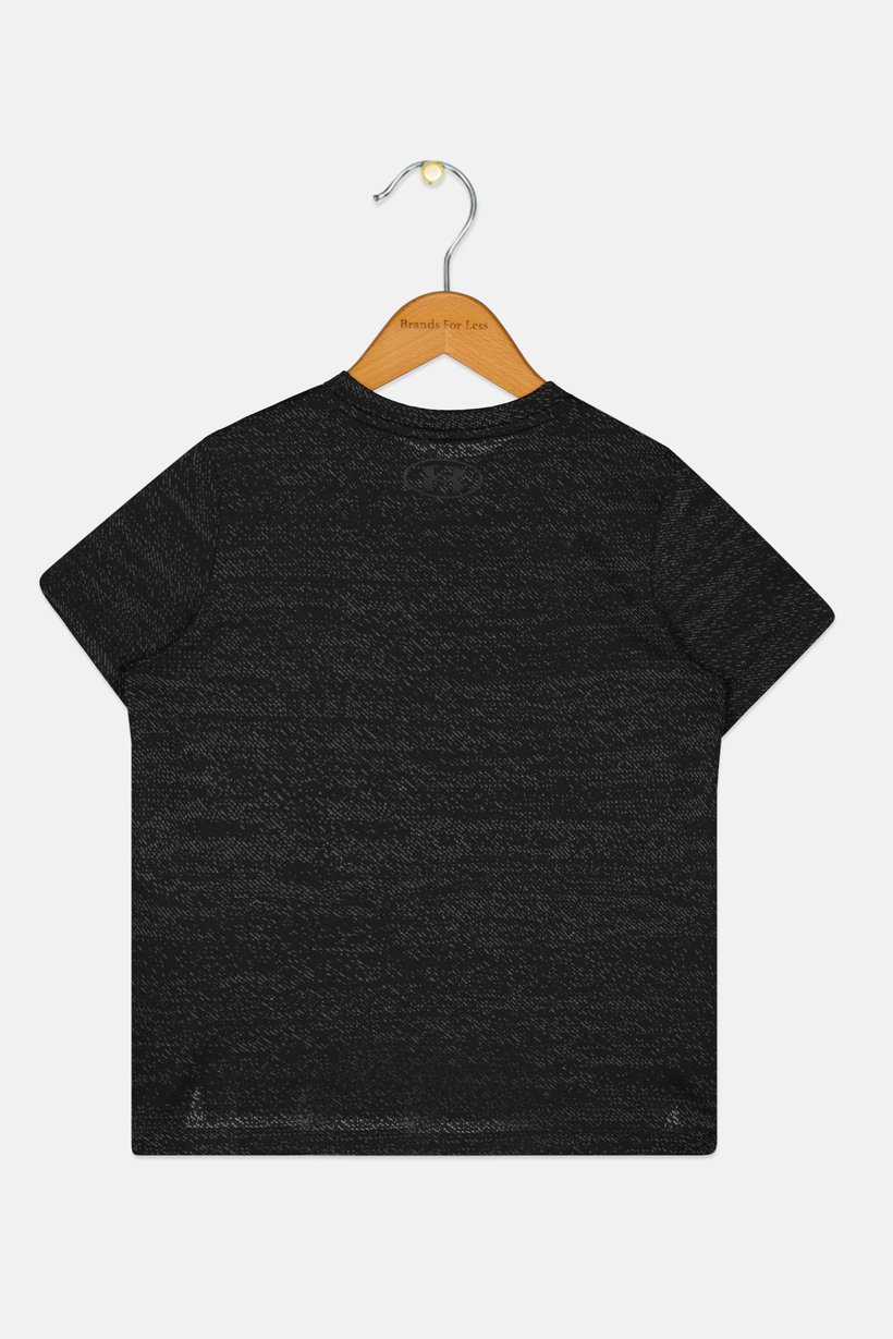 Kids Boy Loose Fit Short Sleeve Training T-Shirts, Black