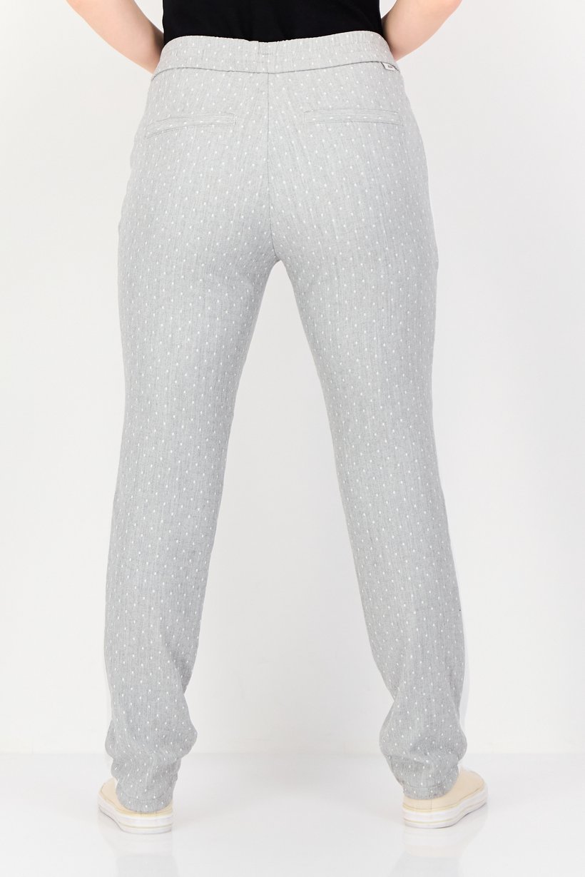 Women Regular Fit High Rise Polka Jogger Pants, Multicolor