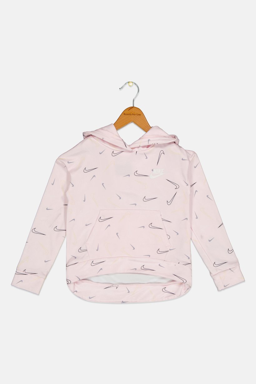 Toddlers Girl Allover Print Outdoor Hoodie, Multicolor