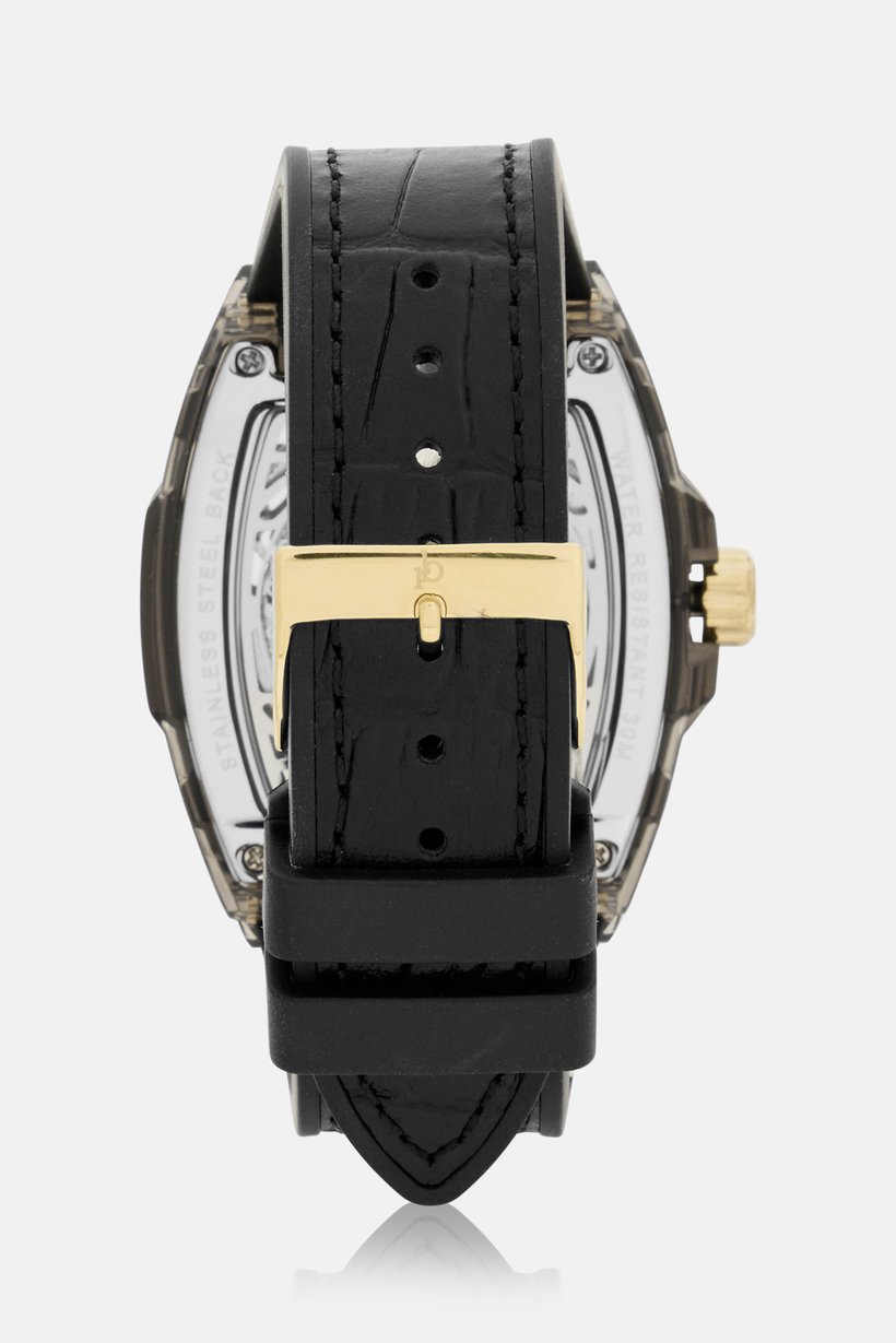 Men RB3802M-06 Silicone Analog Watch 40mm, Black