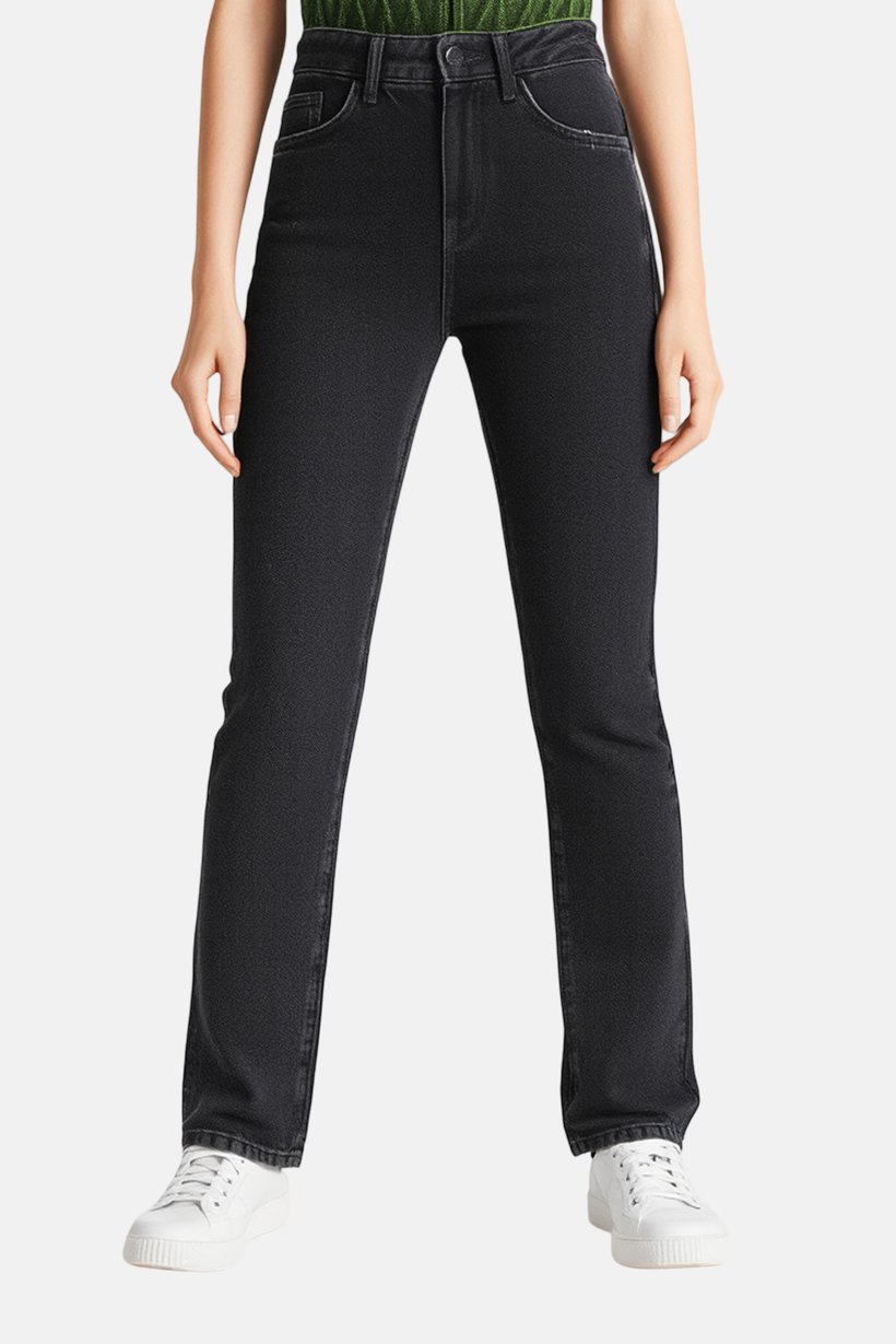 Women Regular Fit Washed Stretchable Jeans, Grey