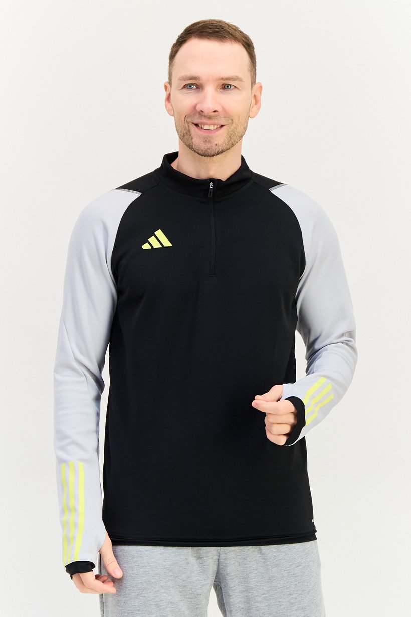 Buy Adidas Men Sportswear Fit Long Sleeve Training Sweatshirt, Black ...