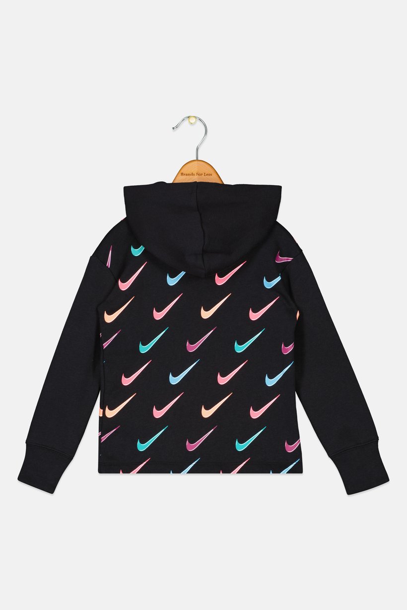 Toddlers Girl Graphic Print Outdoor Hoodies, Multicolor