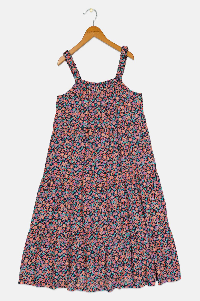 Kids Girl Allover Print Mini Dress, Multicolor