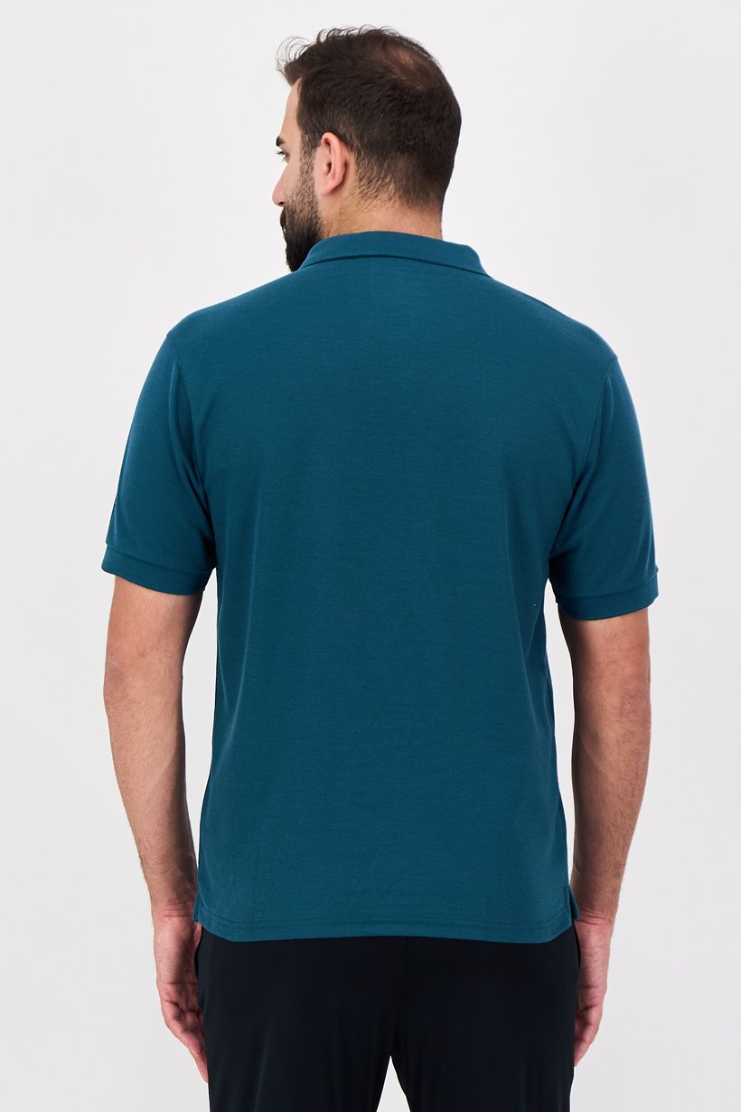 Men Sportswear Fit Short Sleeve Outdoor Polo Shirt, Green