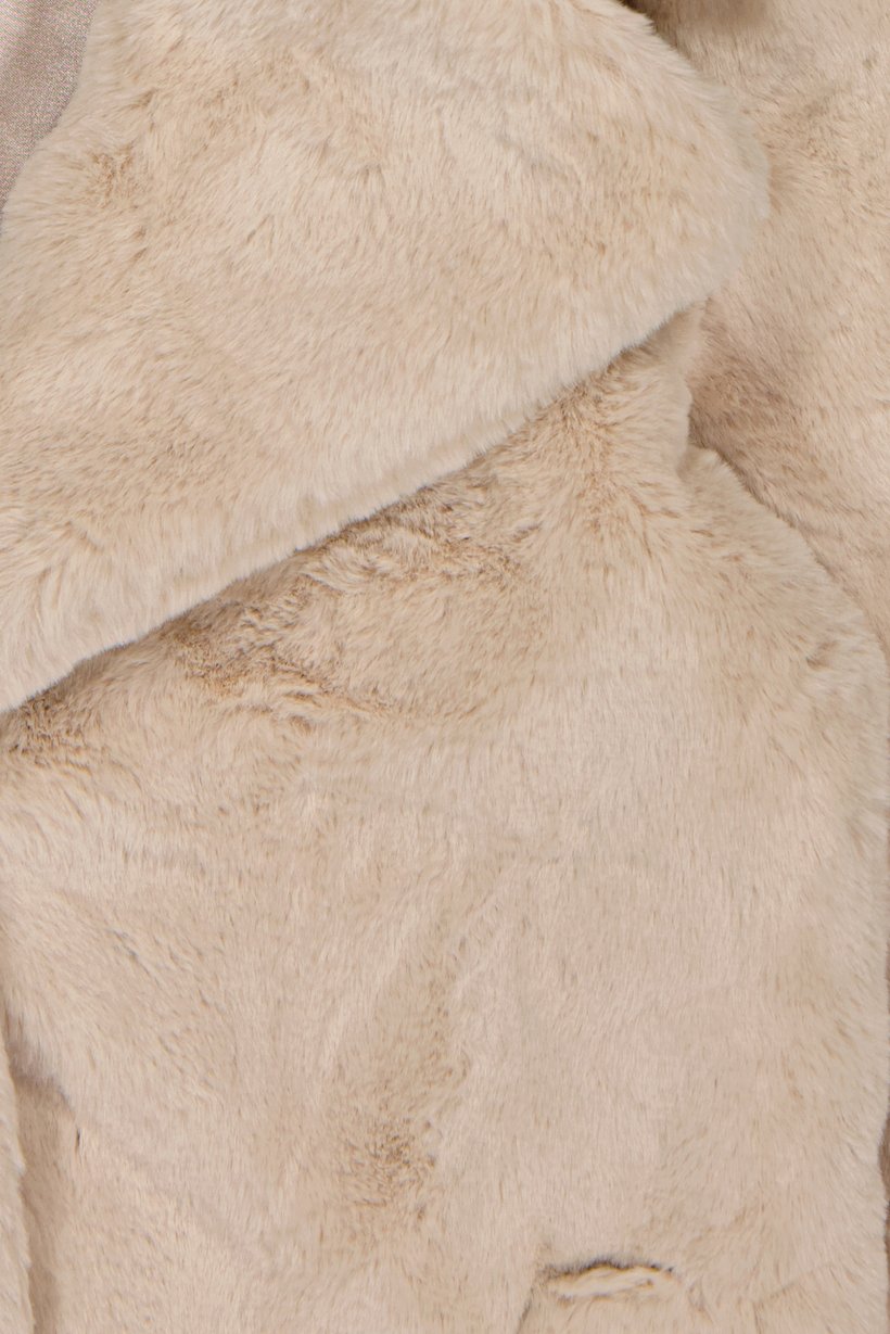 Women Long Sleeve Textured Softshell Jacket, Beige