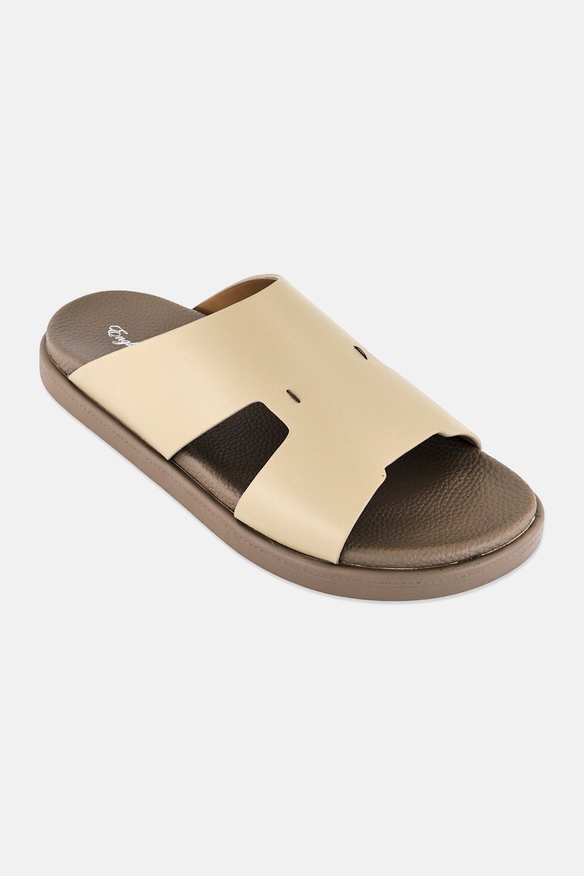 Men Slip On Arabic Sandals, Khaki