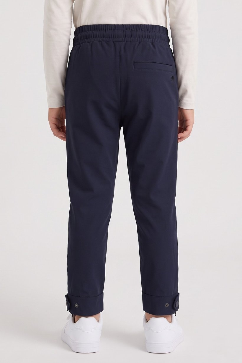 Toddlers Boy Brand Logo Track Pants, Navy Blue
