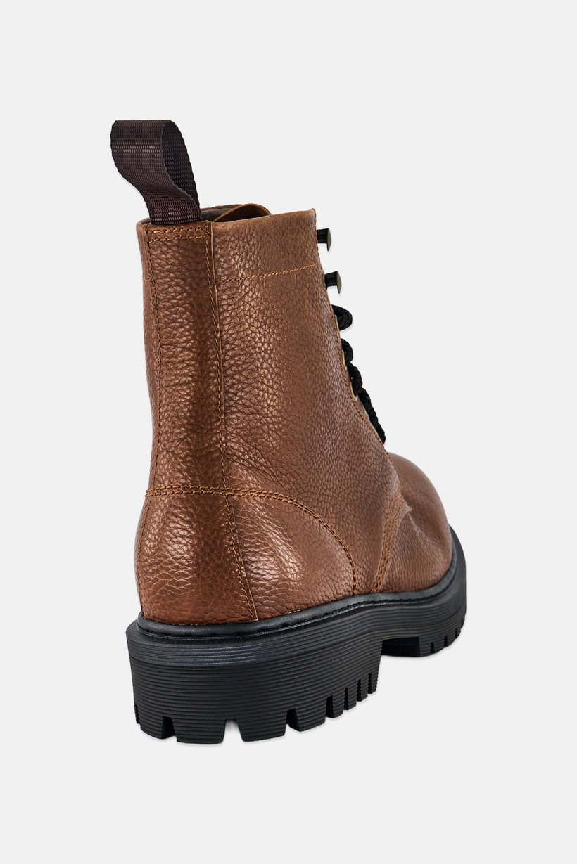 Men Doublezero Lace Up Combat Boots, Brown