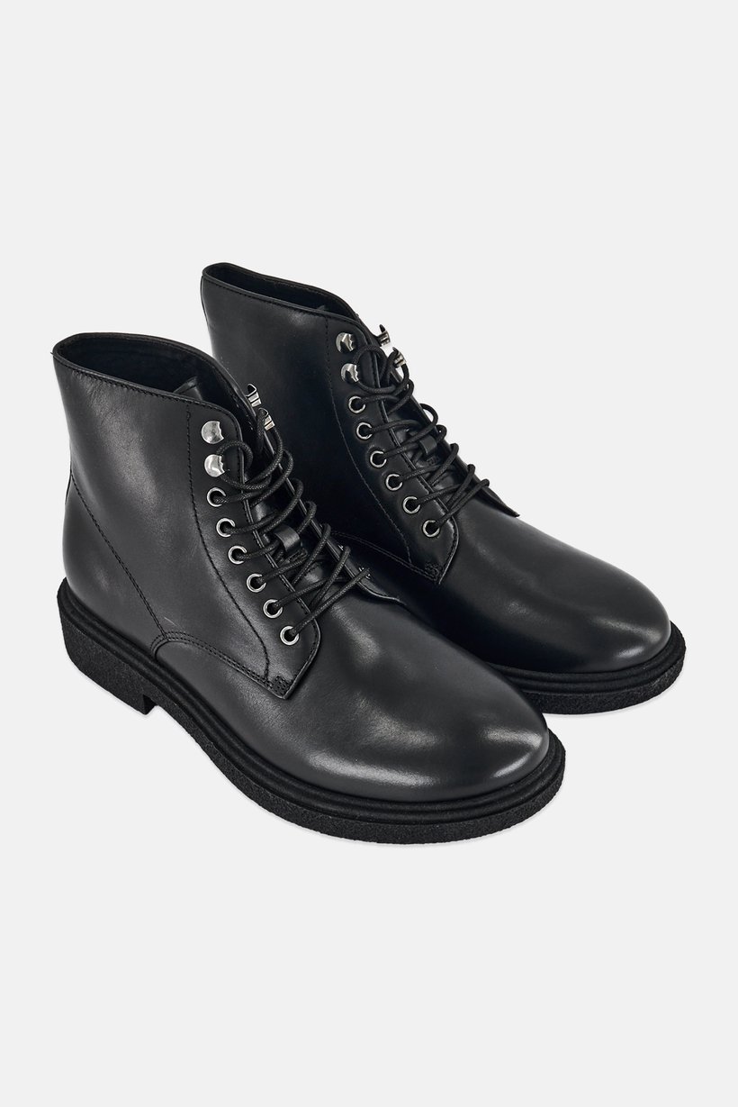 Men Waltonn Lace Up Ankle Boots, Black