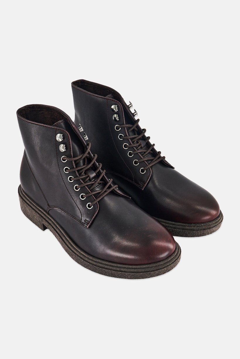 Men Waltonn Lace Up Ankle Boots, Dark Brown