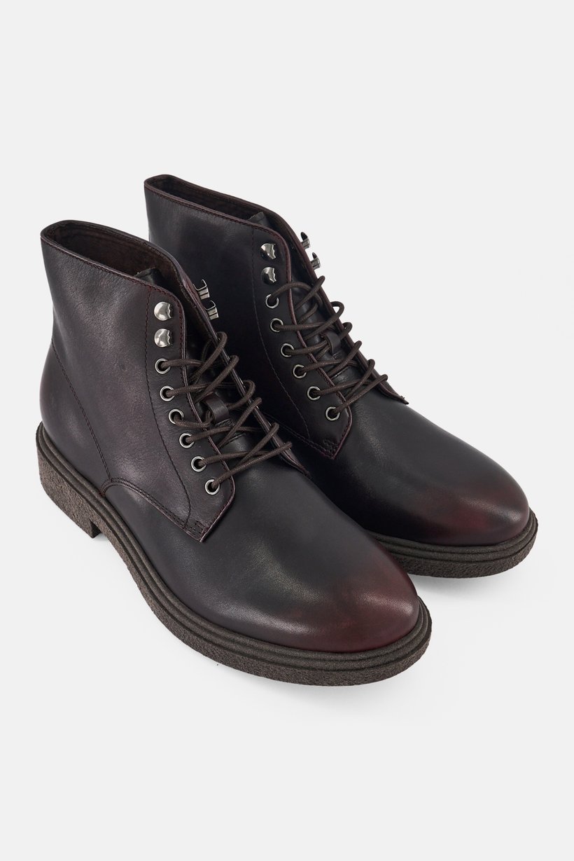 Men Waltonn Lace Up Ankle Boots, Dark Brown