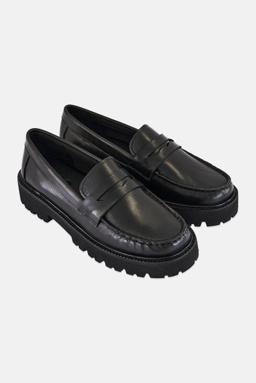 Women Marguenat-In Slip On Loafer Shoes, Black
