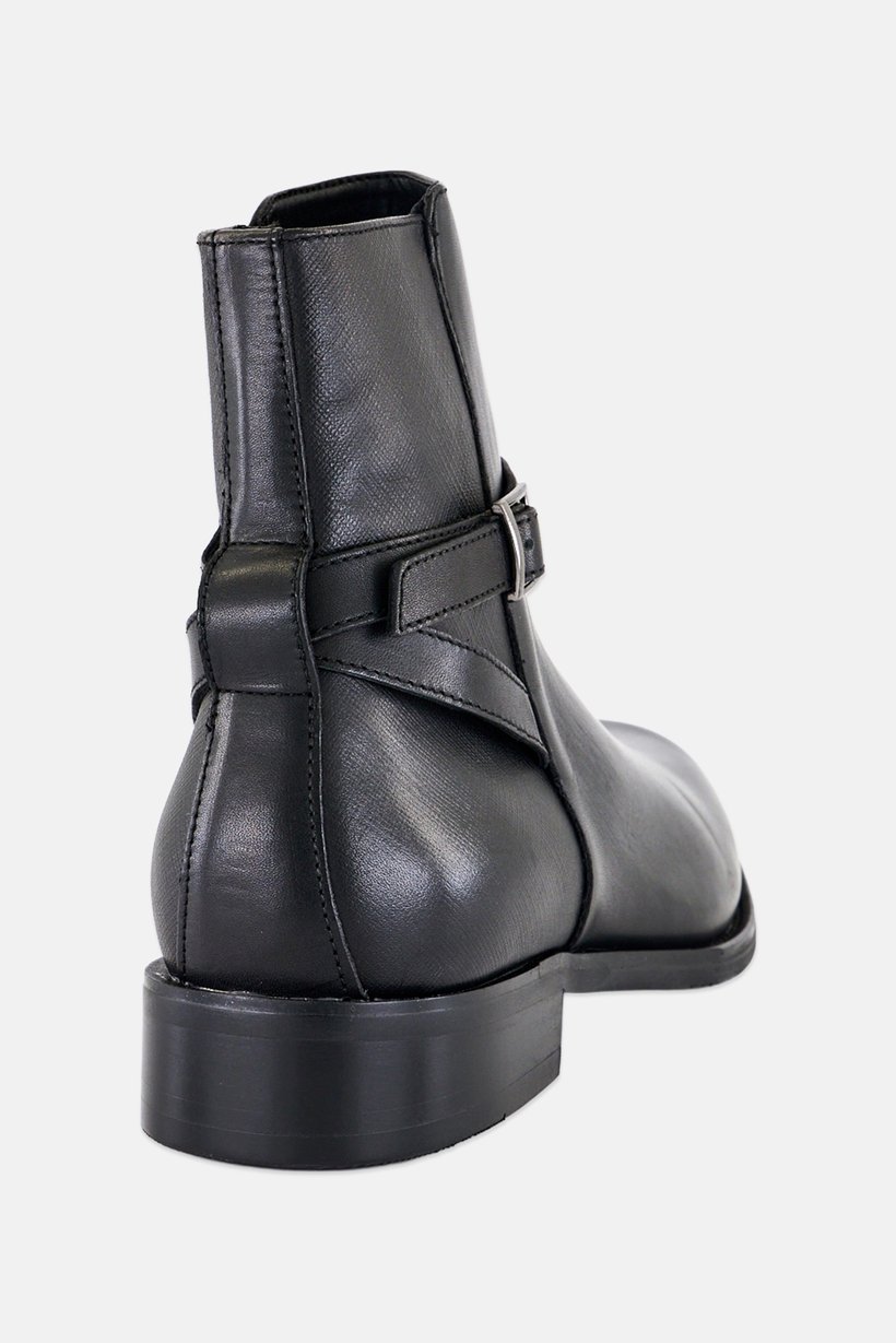 Women Visco Zipper Closure Ankle Boots, Black