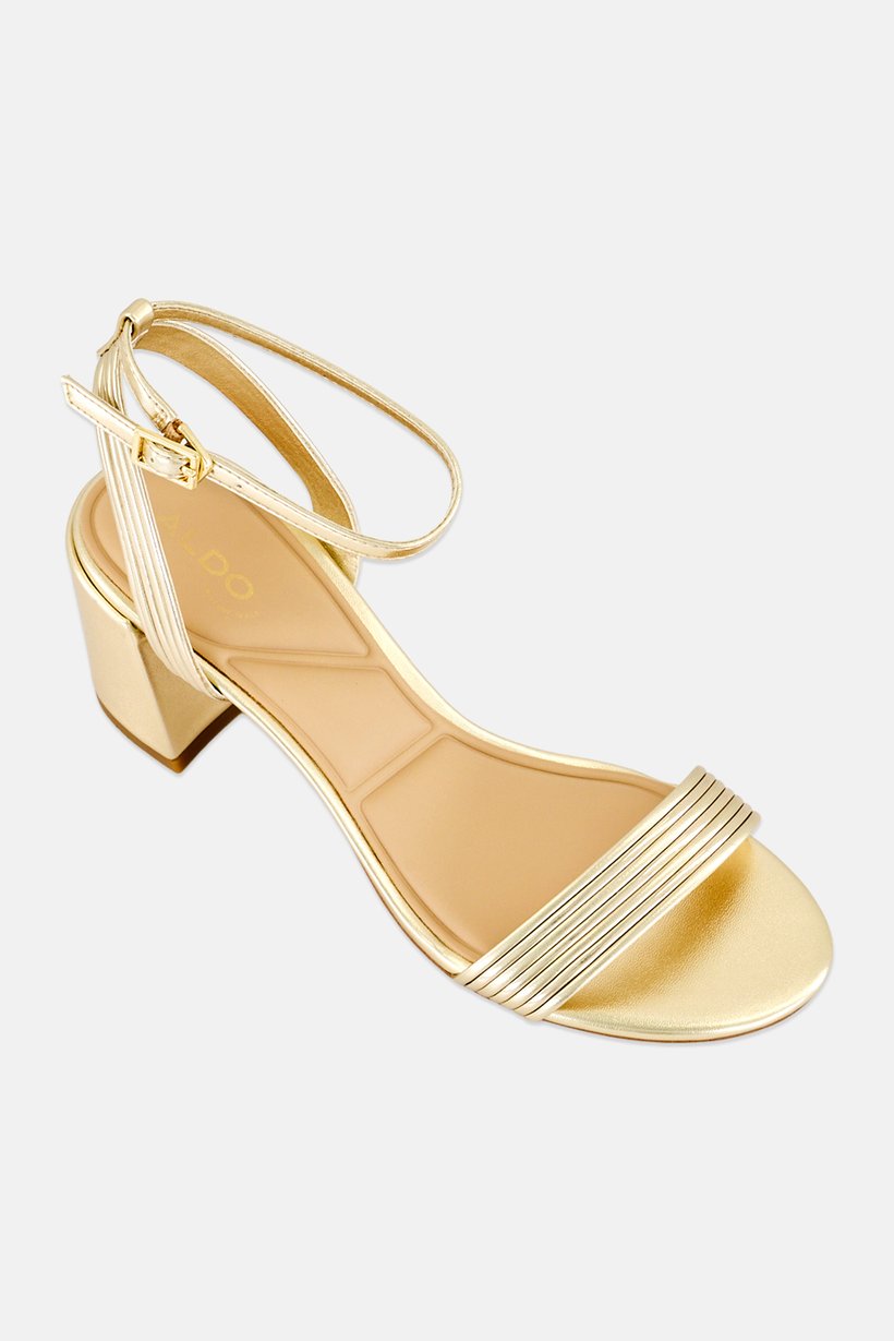 Women Emelda Adjustable Buckle Sandal, Gold